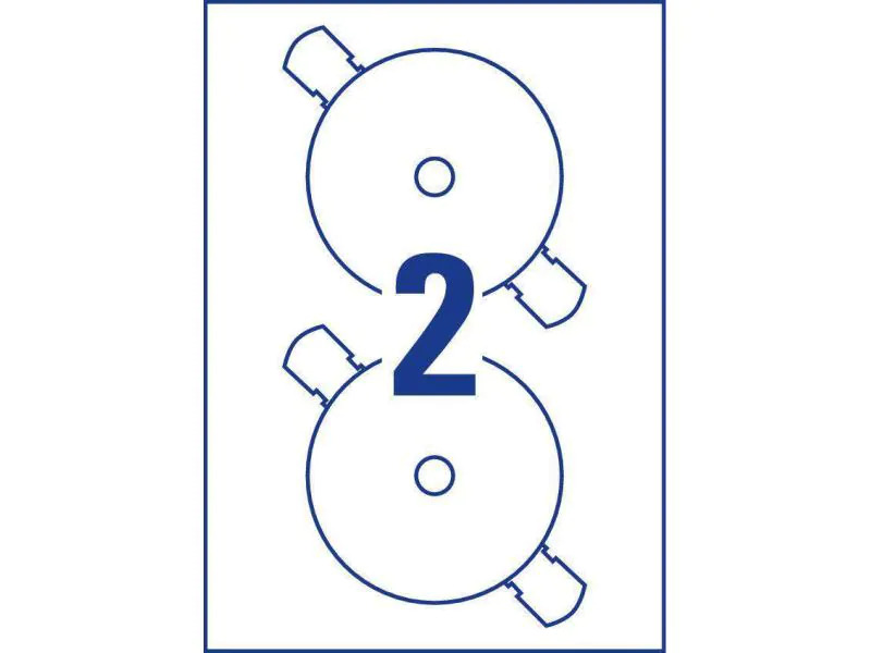 Avery Zweckform CD-Etiketten L7676-25 Ø 117 mm