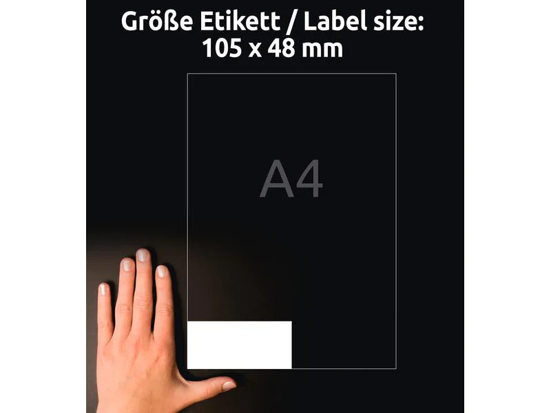 Avery Zweckform Hinweis-Etiketten Set 105 x 48 mm, 10 Blatt