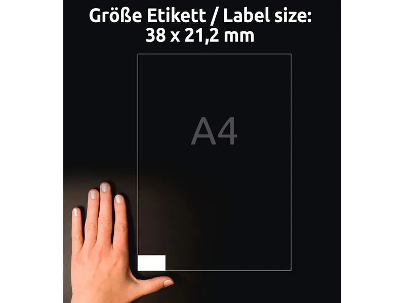Avery Zweckform Hinweis-Etiketten Set 38 x 21.2 mm, 10 Blatt