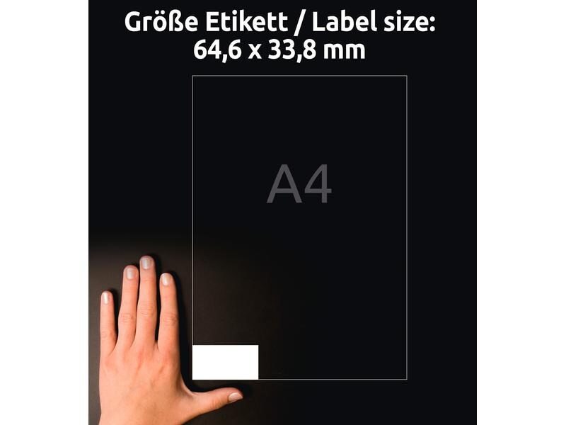Avery Zweckform Hinweis-Etiketten Set 64.6 x 33.8 mm, 10 Blatt