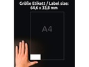 Avery Zweckform Hinweis-Etiketten Set 64.6 x 33.8 mm, 10 Blatt