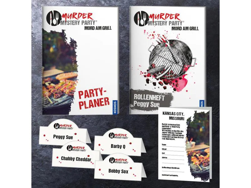 Kosmos Partyspiel Murder Mystery Party: Mord am Grill