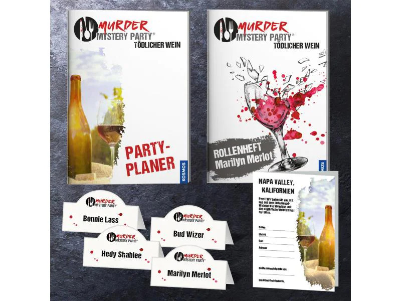 Kosmos Partyspiel Murder Mystery Party: Tödlicher Wein