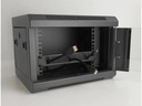 Delock Bürstenleiste 1 HE 10 Rack, Schwarz mit Kabelbefestigung
