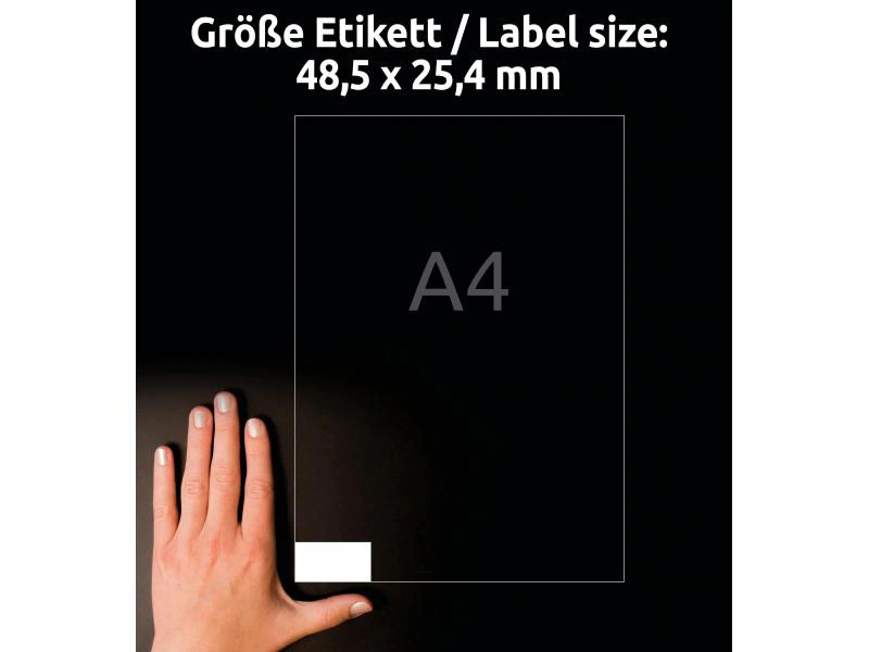 Avery Zweckform Universal-Etiketten 4780 48.5 x 25.4 mm