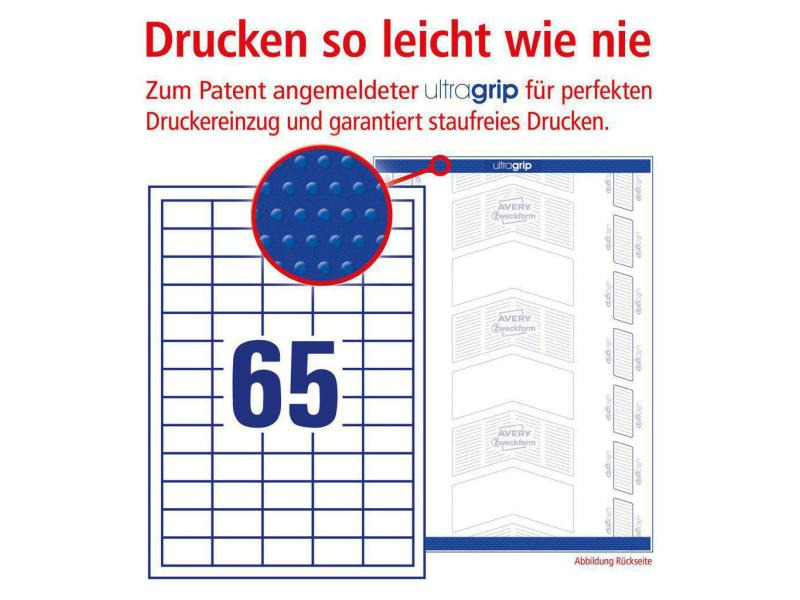 Avery Zweckform Universal-Etiketten 6121  38 x 21.2 mm
