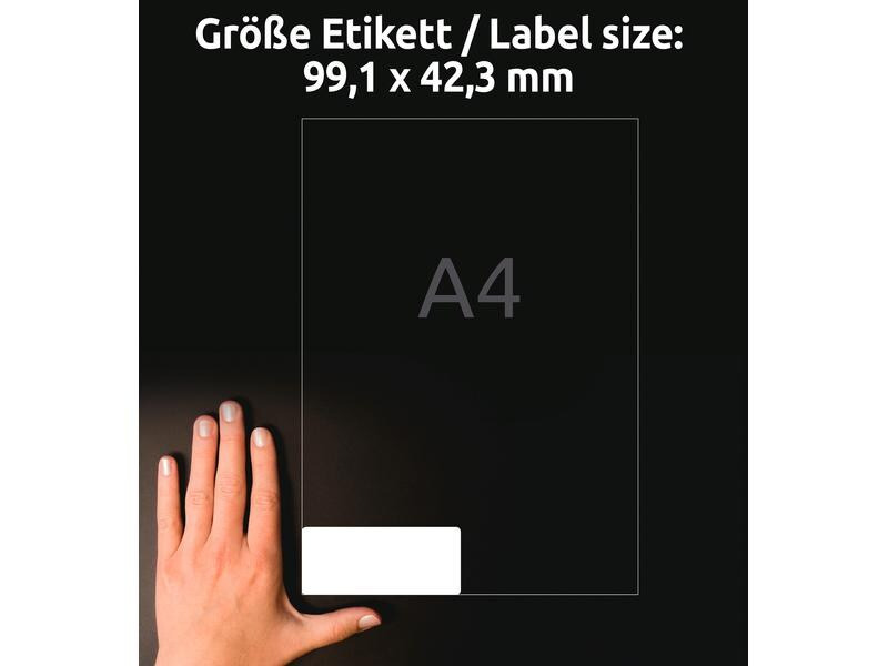 Avery Zweckform Universal-Etiketten L4743REV-25 99.1 x 42.3 mm