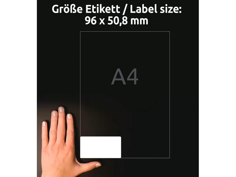 Avery Zweckform Universal-Etiketten L4744REV-25  96 x 50.8 mm