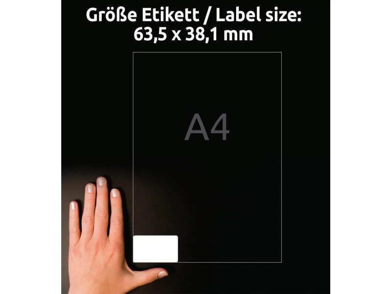 Avery Zweckform Universal-Etiketten L6023REV-25 63.5 x 38.1 mm