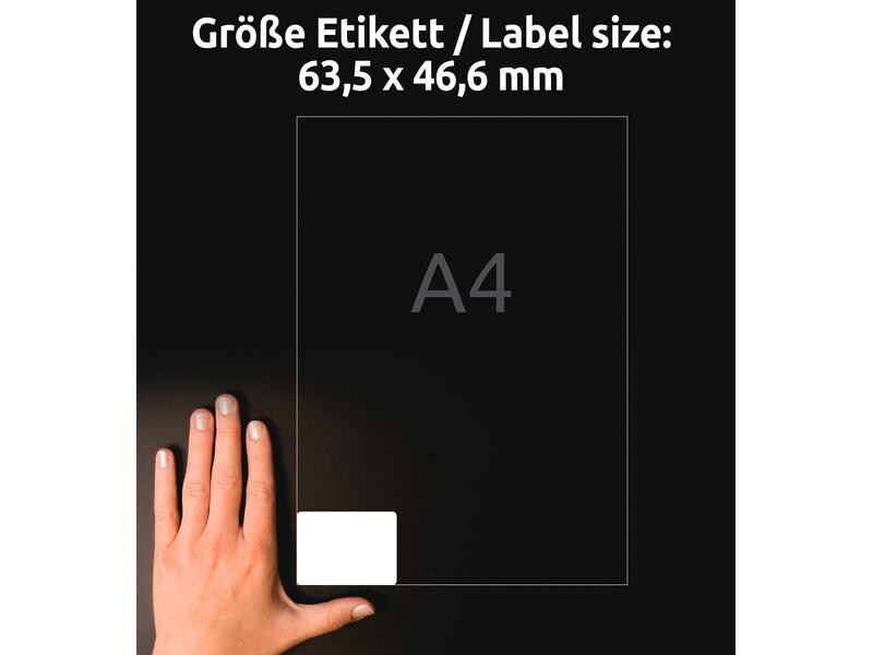 Avery Zweckform Universal-Etiketten L6025REV-25 63.5 x 46.6 mm