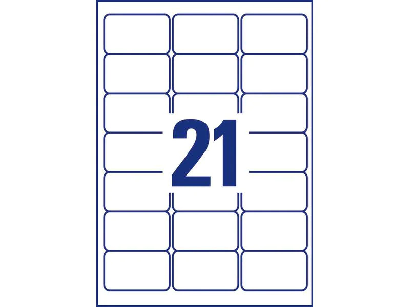 Avery Zweckform Versand-Etiketten 63.5 x 38.1 mm L7560 Transparent