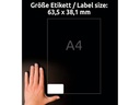 Avery Zweckform Versand-Etiketten L7160 63.5 x 38.1 mm