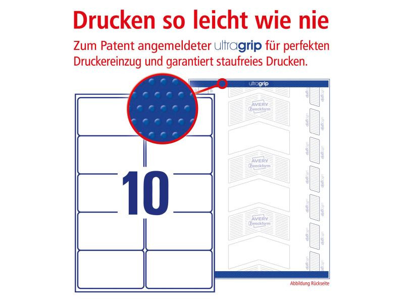Avery Zweckform Versand-Etiketten L7173-100 99.1 x 57 mm