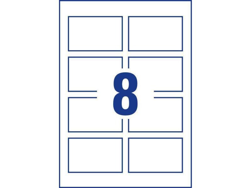 Avery Zweckform Visitenkarten-Etiketten Inkjet 85 x 54 mm 240 g/m²  80 Stück