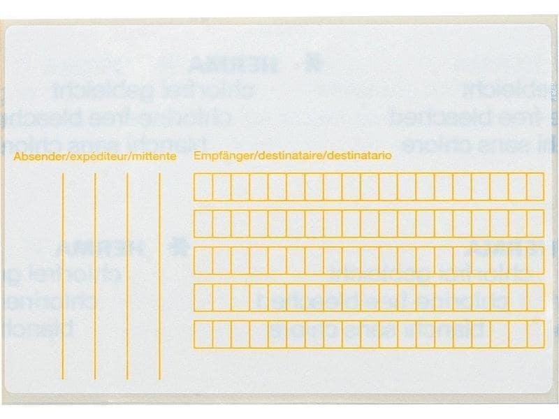 HERMA Adressetiketten für Pakete 118 x 80 mm, 20 Blatt