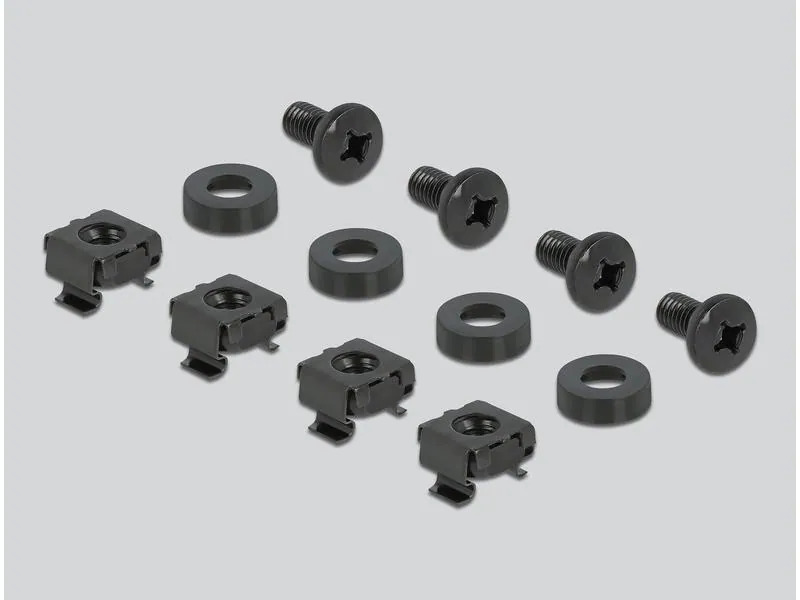 Delock Kabelführungspanel 1HE 10 Rack, Schwarz
