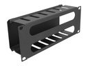Delock Kabelführungspanel 1HE 10 Rack, Schwarz
