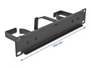 Delock Kabelführungspanel 1HE 10 Rack, Schwarz