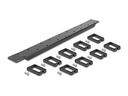 Delock Kabelführungspanel 1HE 19 Rack, Schwarz