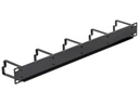 Delock Kabelführungspanel 42496 19 Rack, Schwarz