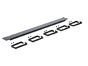 Delock Kabelführungspanel 42496 19 Rack, Schwarz