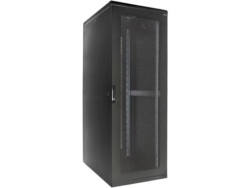 Wirewin Netzwerkschrank CAB PERF 600X1000X42U BL 42HE / Schwarz