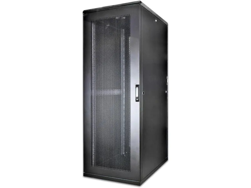 Wirewin Netzwerkschrank CAB PERF 600X1000X42U BL 42HE / Schwarz