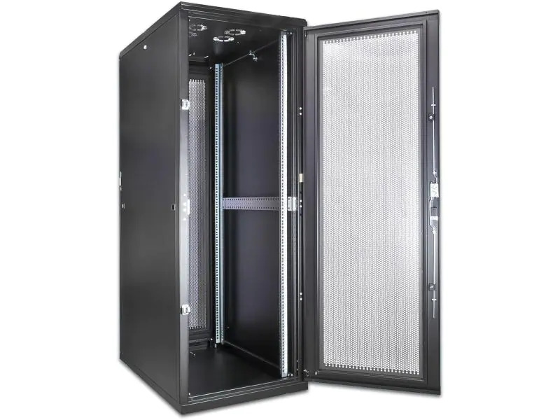 Wirewin Netzwerkschrank CAB PERF 600X1000X42U BL 42HE / Schwarz