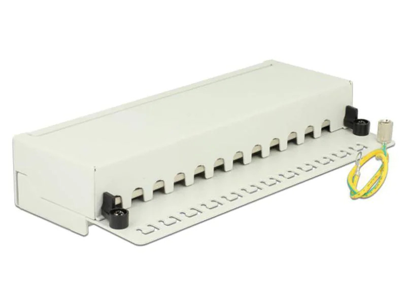 Delock Patchpanel 12 Port Desktop Cat.6 LSA grau