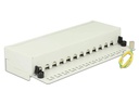 Delock Patchpanel 12 Port Desktop Cat.6 LSA grau