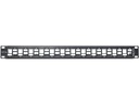 Delock Patchpanel 24 Port, Keystone 19-Rack versetzt
