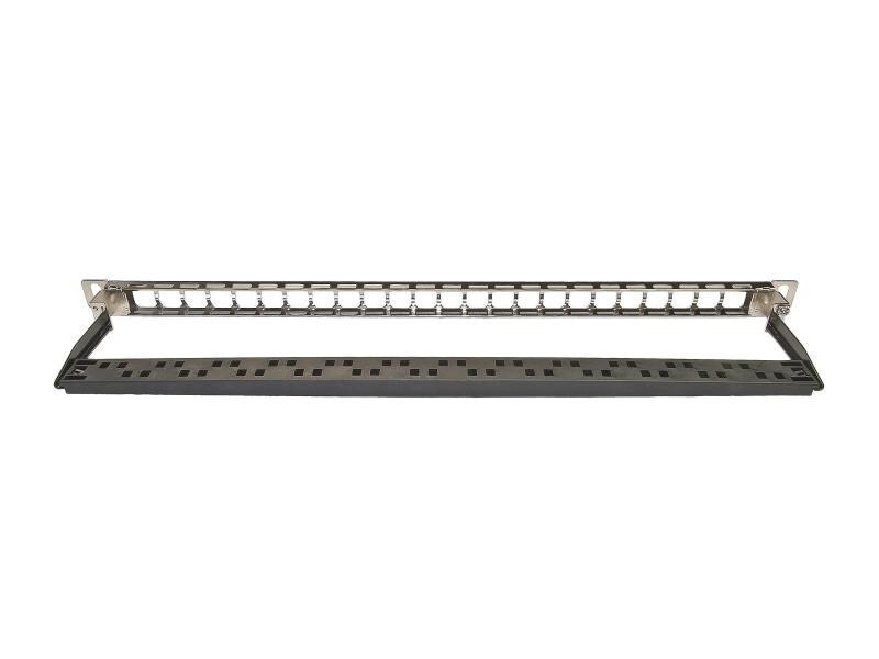 Wirewin Patchpanel 24 Port, Keystone, 0.5HE 19 Rack