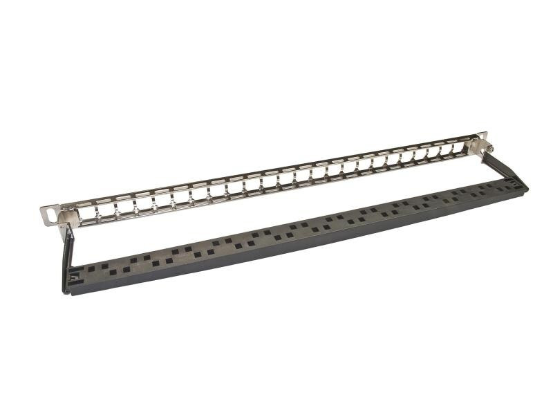 Wirewin Patchpanel 24 Port, Keystone, 0.5HE 19 Rack