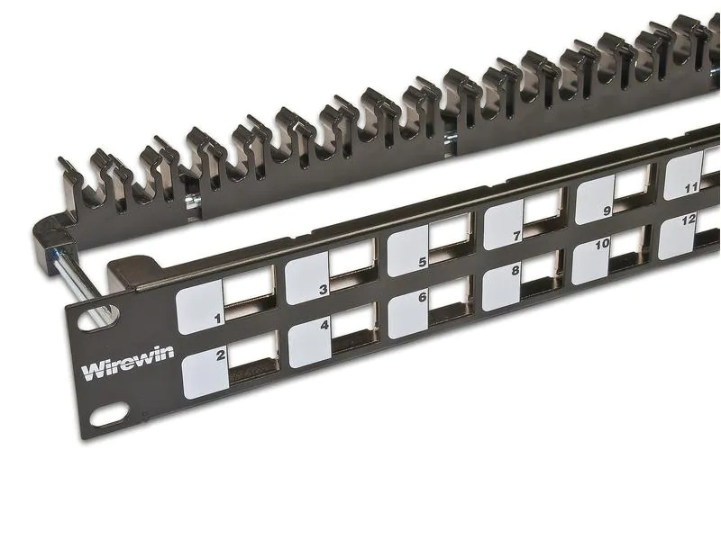 Wirewin Patchpanel 24 Port, Keystone, 1HE 19 Rack