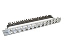 Wirewin Patchpanel 24 Port, Keystone, 1HE 19-Rack Hellgrau