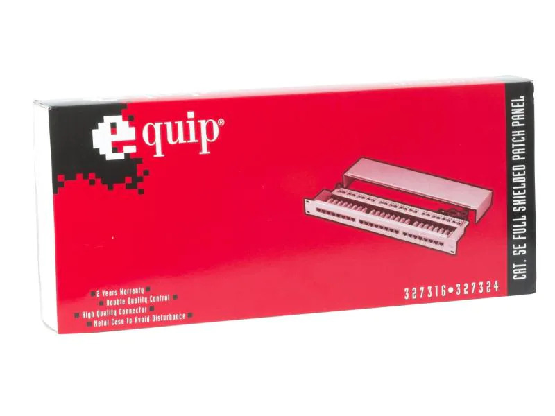 equip Patchpanel 24 Port, LSA, 1HE 19 Rack