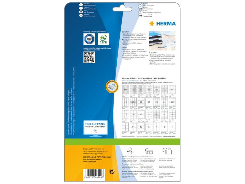 HERMA Universal-Etiketten 4200 48.3 x 33.8 mm, 800 Etiketten