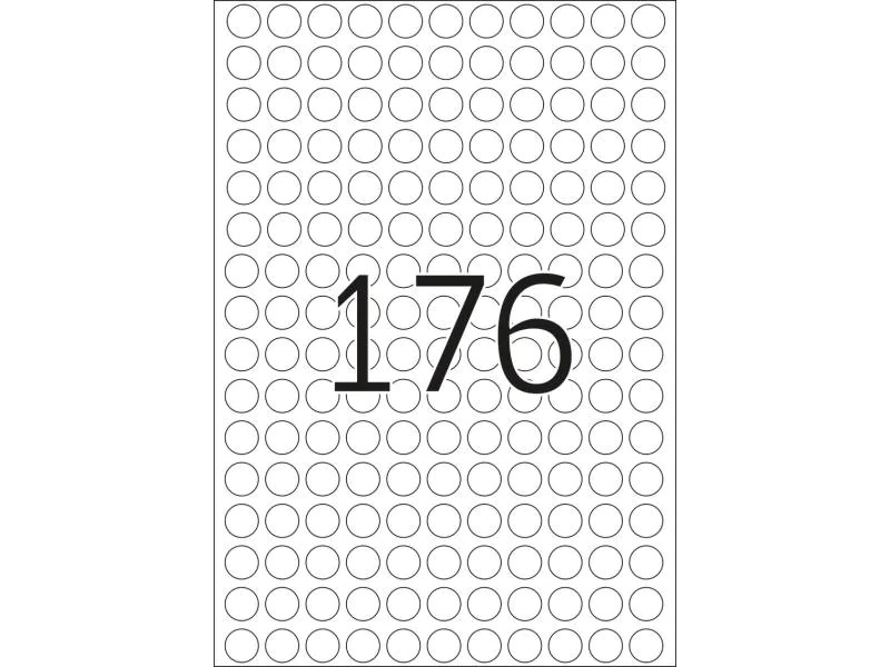 HERMA Vielzweck-Etiketten 2210 Weiss, 32 Blatt