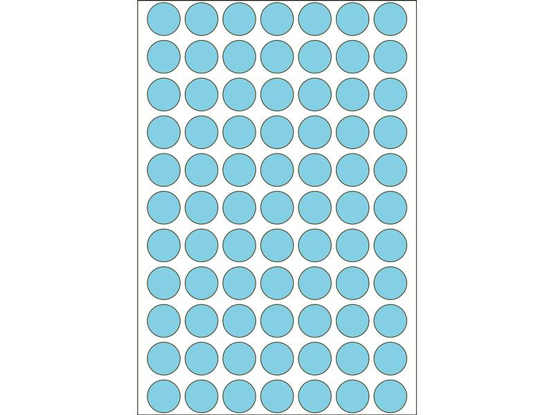 HERMA Vielzweck-Etiketten 2233 13 mm, 32 Blatt, Blau