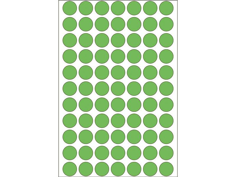 HERMA Vielzweck-Etiketten 2235 13 mm, 32 Blatt, Grün