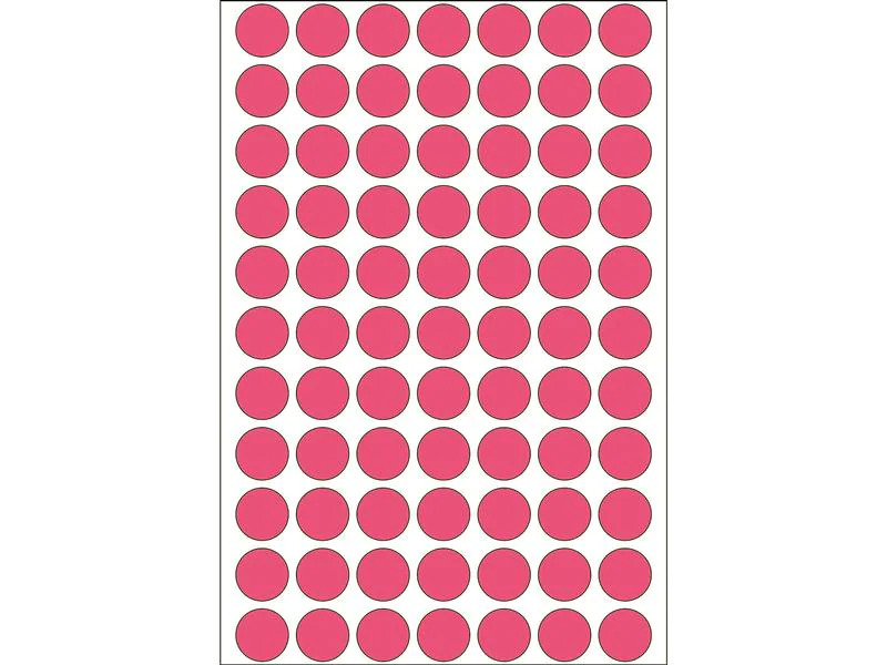 HERMA Vielzweck-Etiketten 2236 13 mm, 32 Blatt, Pink