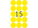 HERMA Vielzweck-Etiketten A4, 2271 Gelb Ø 32 mm, 32 Blatt