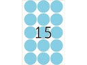 HERMA Vielzweck-Etiketten A4, 2273 Blau Ø 32 mm, 32 Blatt