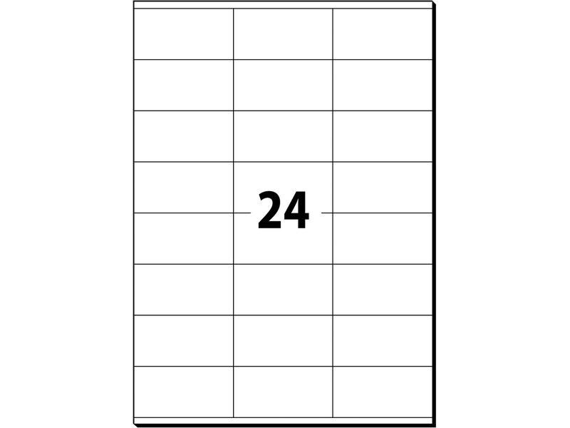 Sigel Universal-Etiketten 70 x 3.6 cm, 25 Blatt, Weiss