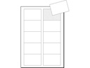 Sigel Visitenkarten-Etiketten 8.5 x 5.5 cm, 10 Blatt, 190 g, Weiss