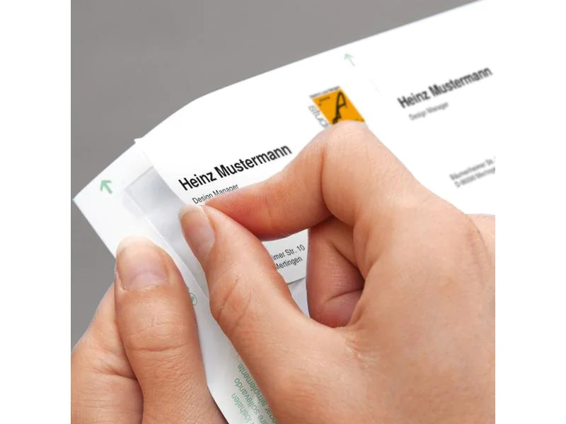 Sigel Visitenkarten-Etiketten 8.5 x 5.5 cm, 10 Blatt, 190 g, Weiss