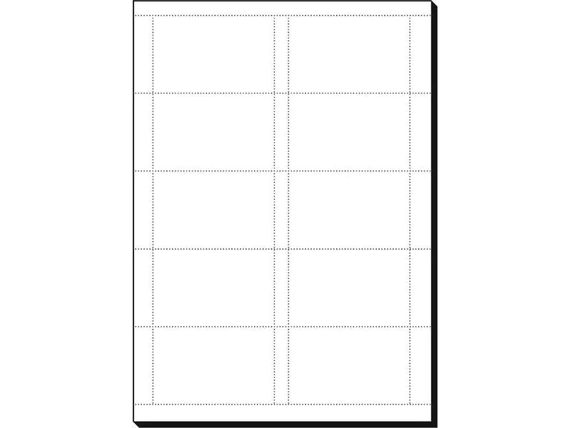 Sigel Visitenkarten-Etiketten 8.5 x 5.5 cm, 15 Blatt, 200 g, Weiss