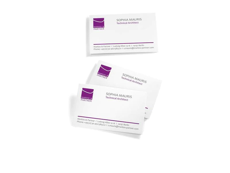 Sigel Visitenkarten-Etiketten 8.5 x 5.5 cm, 60 Blatt, 200 g, Weiss