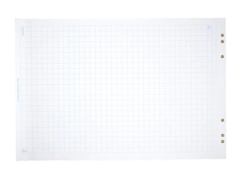 ELCO Flipchart 67 cm x 99 cm Kariert, 5 Blöcke