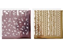 Creativ Company Folie Transferblatt 15 x 15 cm, 2 Stück, Bordeaux/Gold